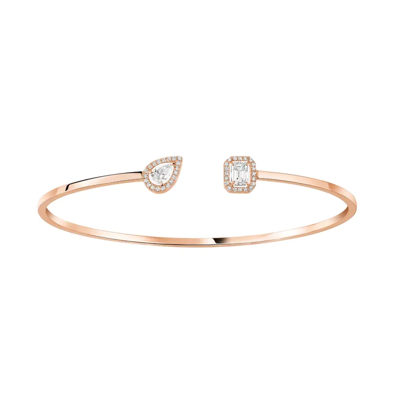 Messika Pink Gold Diamond Thin Bangle 0,15ct My Twin Toi & Moi MEK28PU07222PG-S