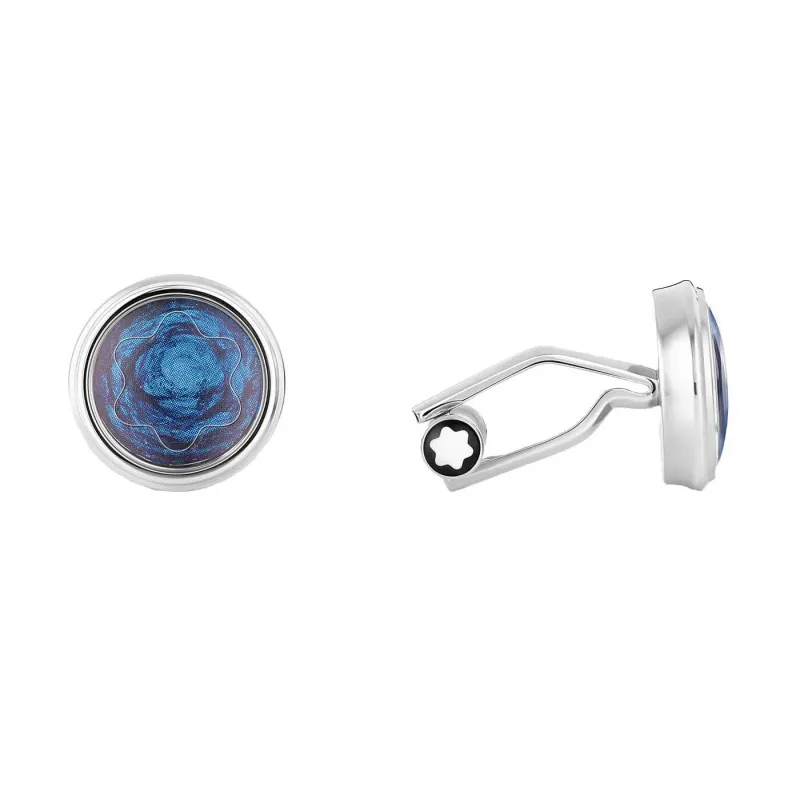 Montblanc Cufflinks Hommage to Van Gogh, Steel, Lacquer 130266