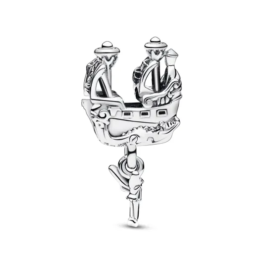 Pandora Disney Tinkerbell Hooks ship sterling silver charm 792521C00