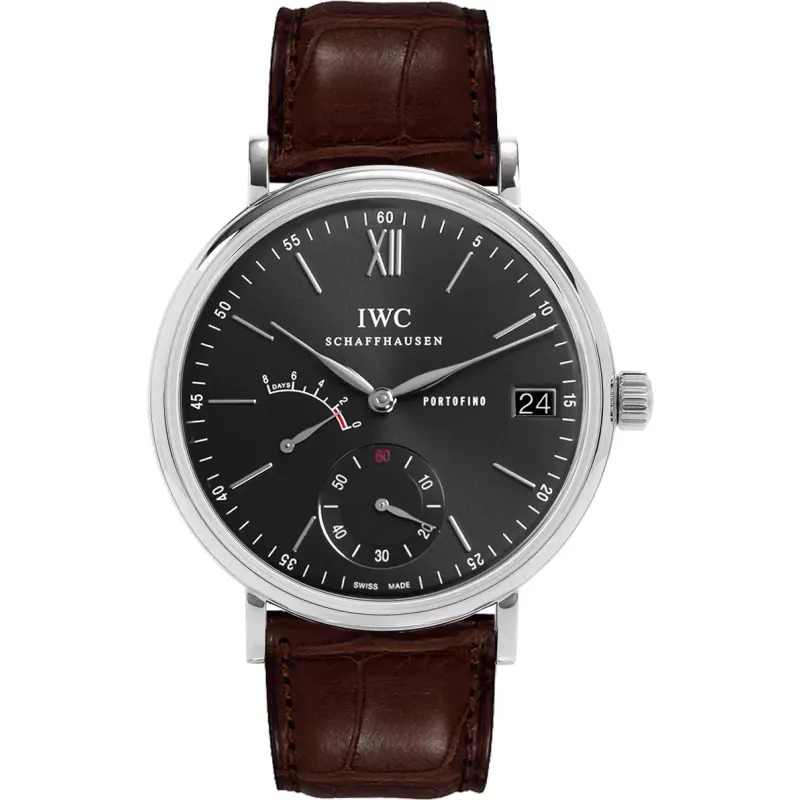 Iwc Schaffhausen IWC PORTOFINO HAND-WOUND  8 DIAS A/P  MOST PRETO IW510102