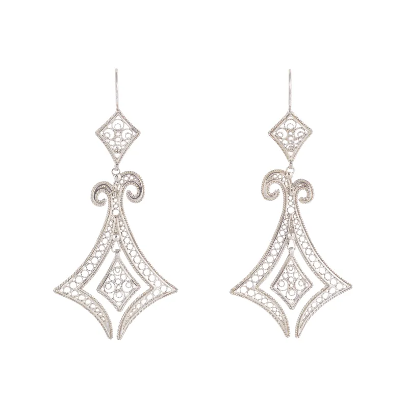 Marcolino Silver Filigree Earrings 0135.C