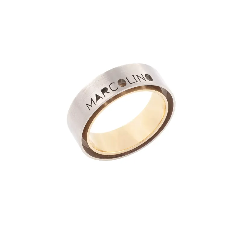 Marcolino Aliança Ouro Branco e Ouro Rosa Marcolino R126