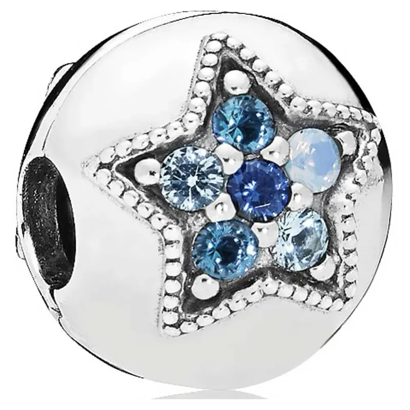 Pandora CLIP AG C/CRIST AZ STAR 2,7g 796380NSBMX