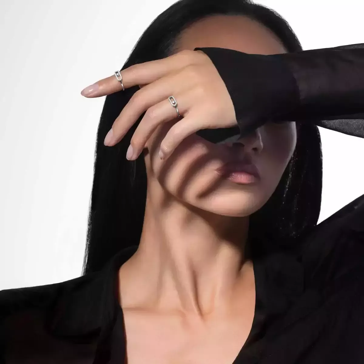 Imagem Anel de Diamante em Ouro Branco