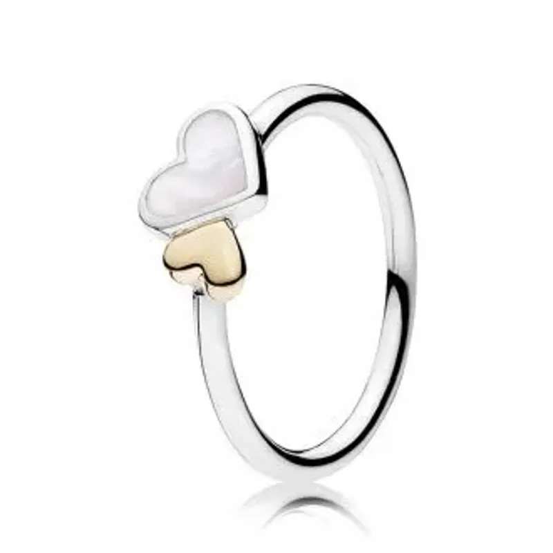 Pandora ANEL AG+AU C/MADREP HEARTS 2g 190998MOP-52