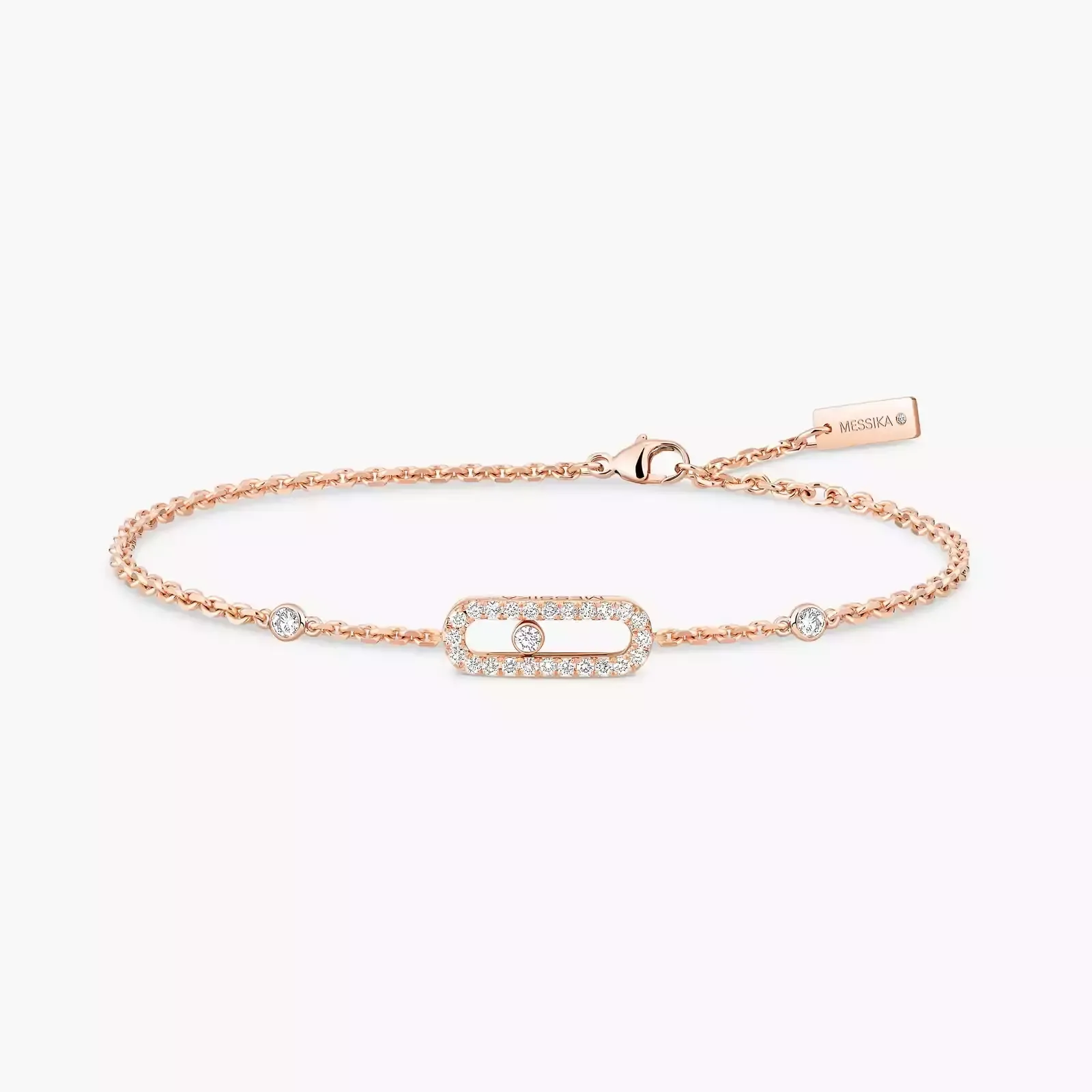 Image Pink Gold Diamond Bracelet Move Uno
