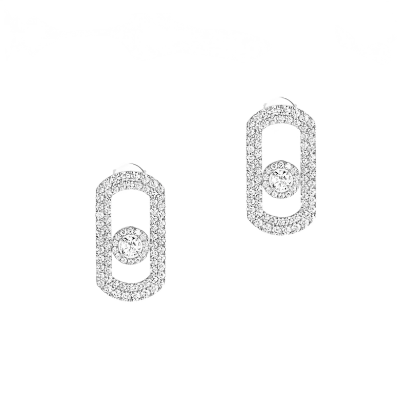 Messika Brincos de Diamante em Ouro Branco MEK02BR12931WG