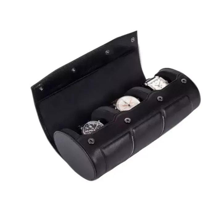 Image Box Nitro 3 Leather Green Watch Case for 3 Watches