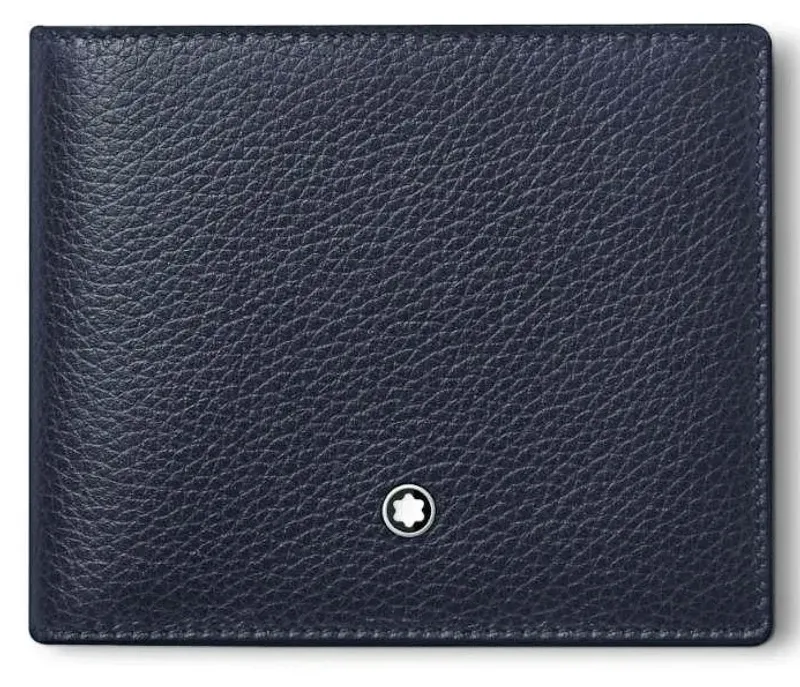 Montblanc Meisterstuck Soft Grain Wallet 6cc Blue 127945