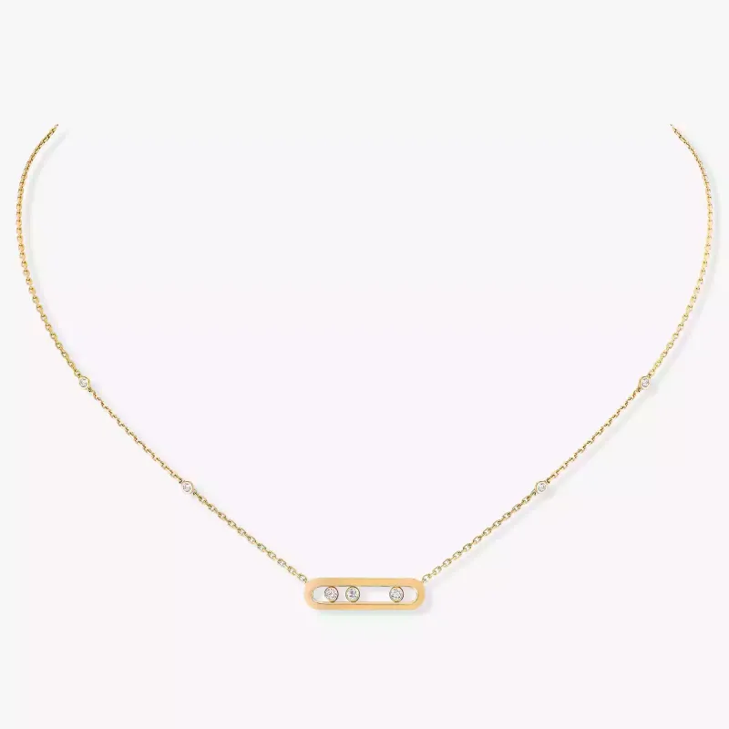 Messika Fio Baby Move Classique Ouro Amarelo com Diamantes MEK.01.FI.04323.YG