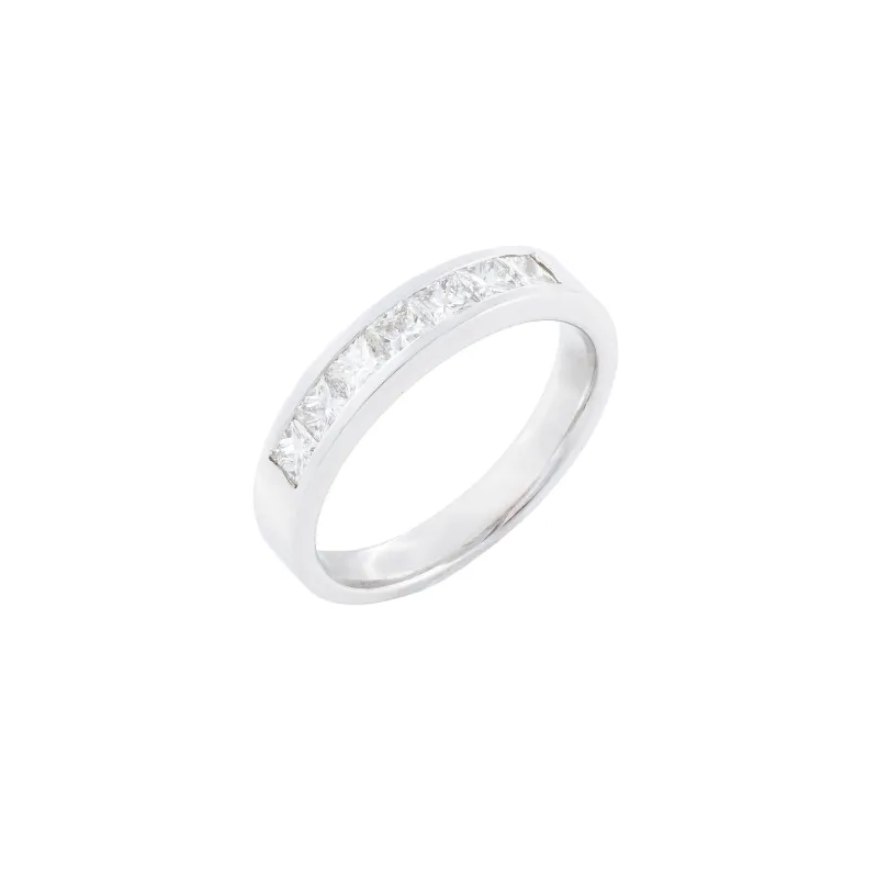 Marcolino Anel Ouro Branco com Diamantes AN.1967OB