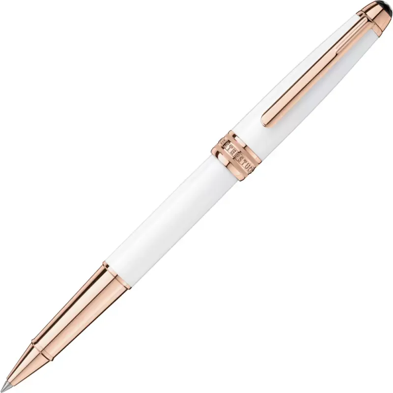 Montblanc Meisterstück White Solitaire Red Gold Classique Rb 113324