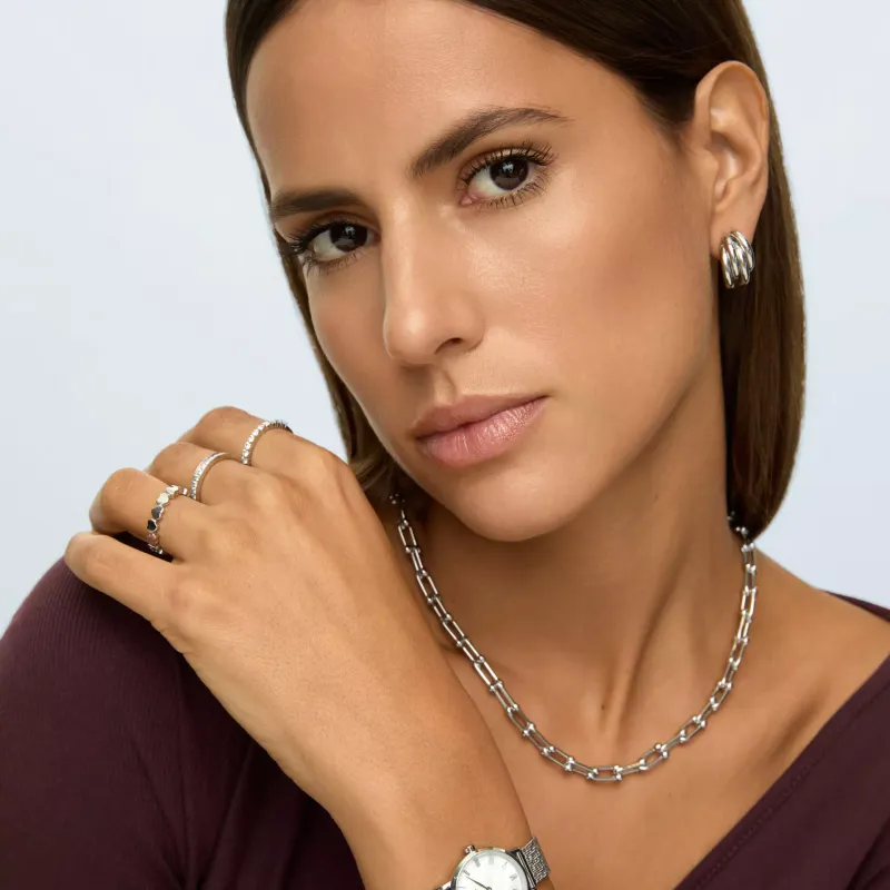 One Serene Silver Earrings OJEEP11S
