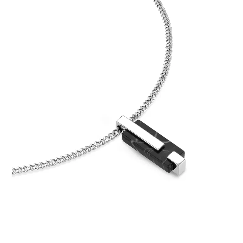 One Colar Homem Marble Steel OAMN6101SS