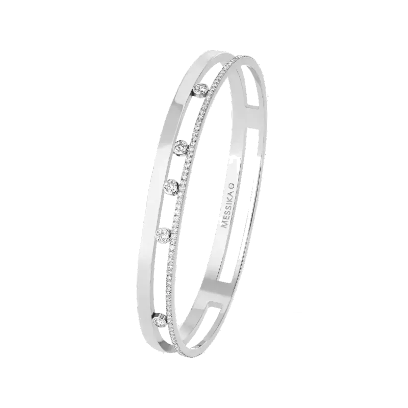 Messika Pulseira Move Joalharia Ouro Branco com Diamantes MEK02PU06514WG-M