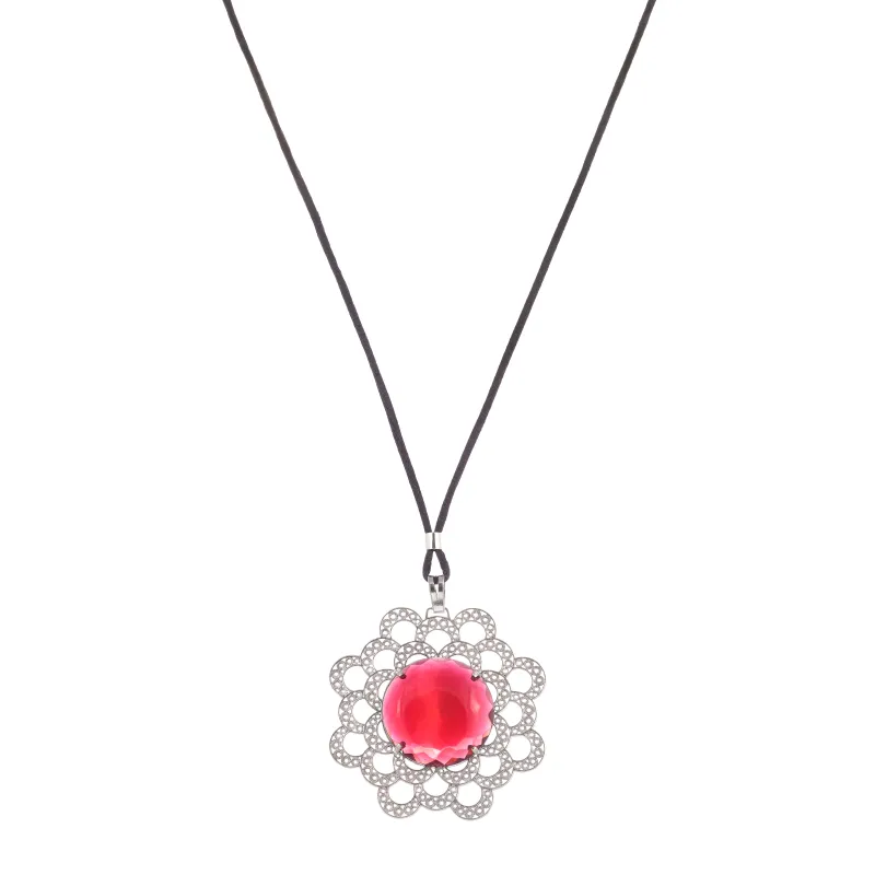 Marcolino Colar Filigrana em Prata Bordeaux 10CL-PB0027