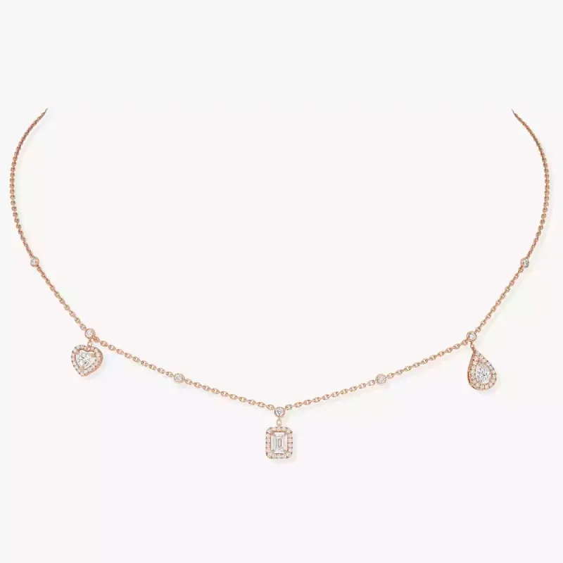 Messika Colar de Diamantes em Ouro Rosa FI.11945.PG