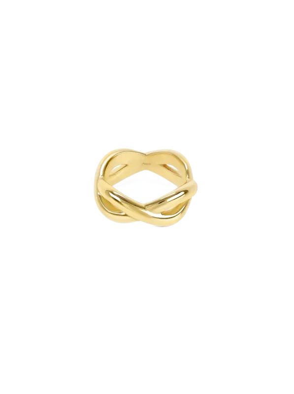 One Anel Infinity Crossed Gold OJIFR01G-7