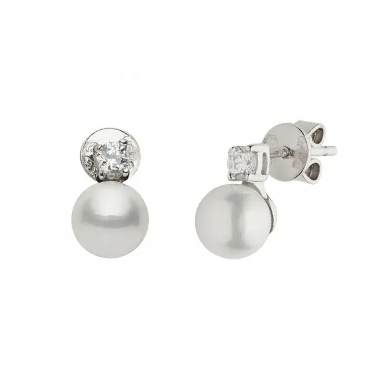 Unike Brincos Classy Pearl Solitaire UK.BR.1204.0013