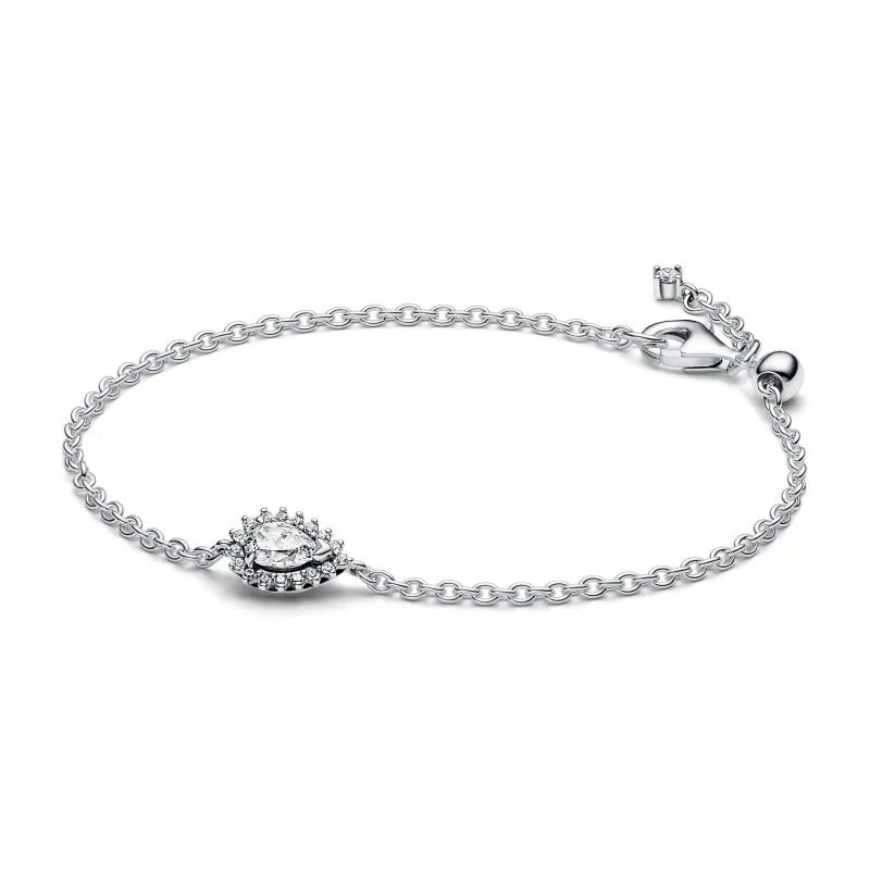 Pandora Pulseira de malha Auréola Pera 593001C01-18