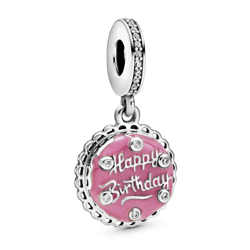 Pandora Pink Birthday Cake Dangle Charm 798888C01