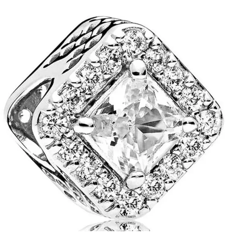 Pandora Conta Quadrada Auréola Cintilante 796206CZ