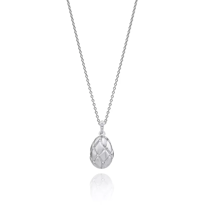 Aquaverdi White Gold Egg Necklace CL.OVO2OB