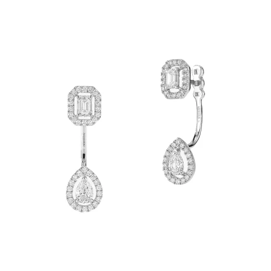Messika White gold earrings with diamonds My Twin MEK.28.BR.06504.WG