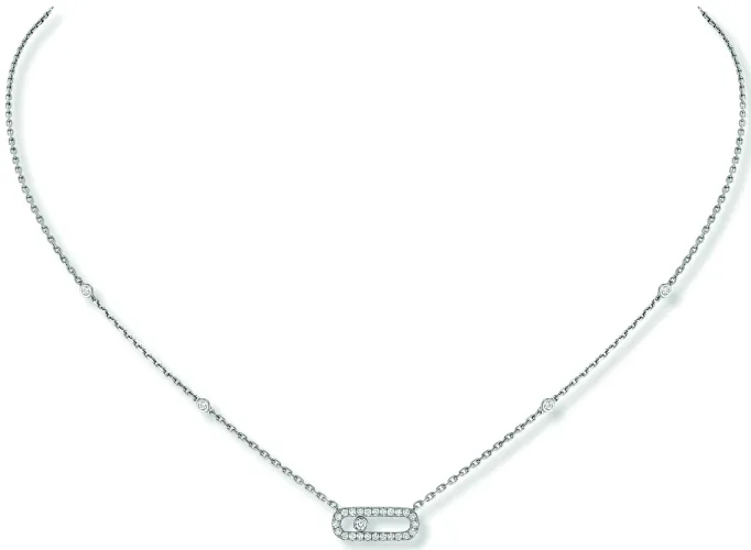 Image White gold necklace with diamonds Move Classique