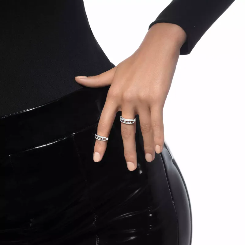 Messika White gold ring with diamonds Baby Move Classique MEK01AN04683WG53