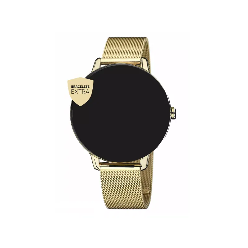 One Bracelete Mesh Smartwatch Dourado OSWB02G