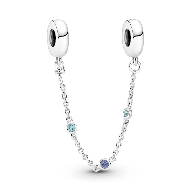 Pandora Corrente de Segurança Triplo Azul 791688C01-05