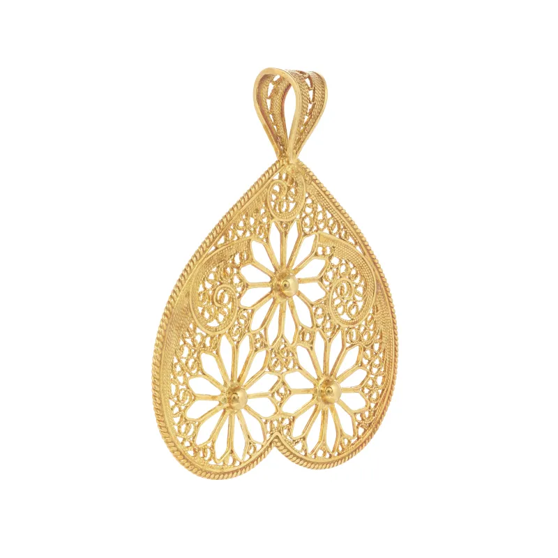 Marcolino Medalha Filigrana Ouro Amarelo 01MD-OA1434-072