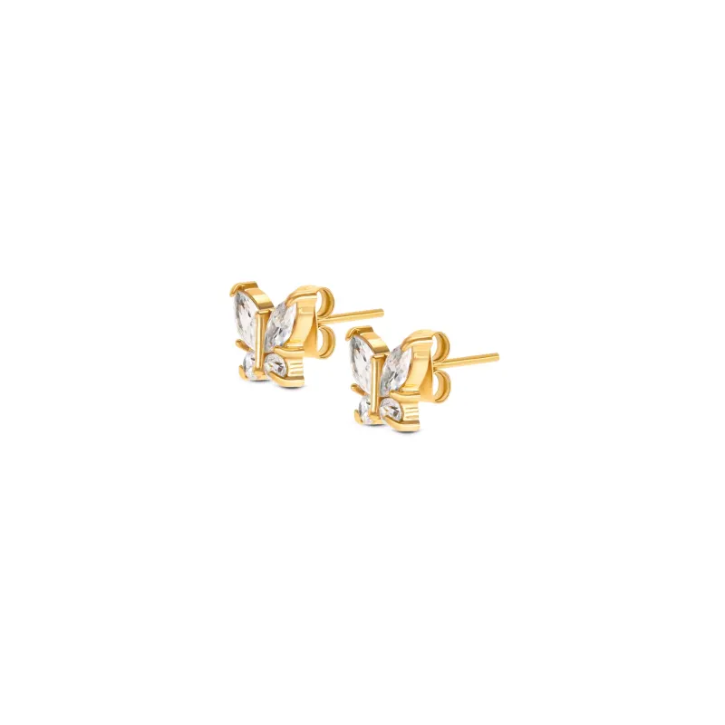 One Butterfly Crystal Earrings OJBE03G
