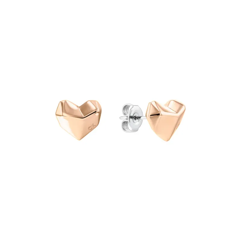 Calvin Klein Brincos Faceted Heart 35000043