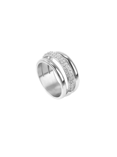 Anel Silver Frost Crystal
