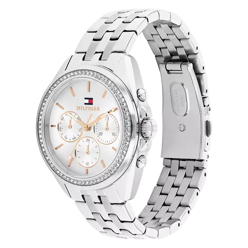 Tommy Hilfiger Multifunctional Watch, Steel and Crystals 1782802