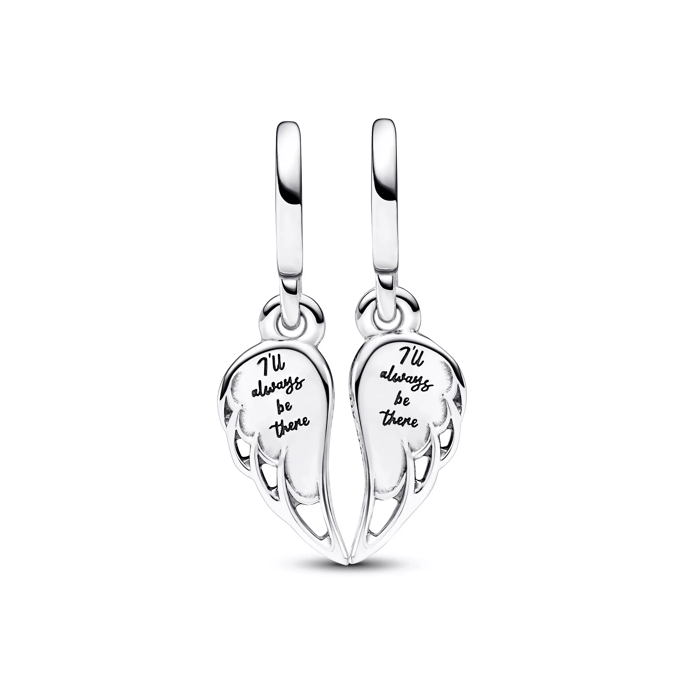 Pandora dangling deals angel wing earrings