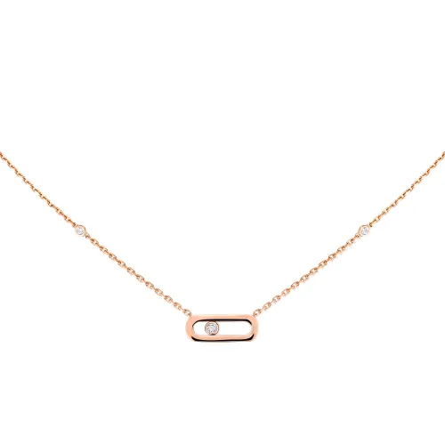 Image Move Uno Plain Rose Gold Necklace