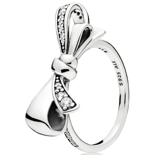 Pandora Sparkling Bow Ring 197232CZ-54