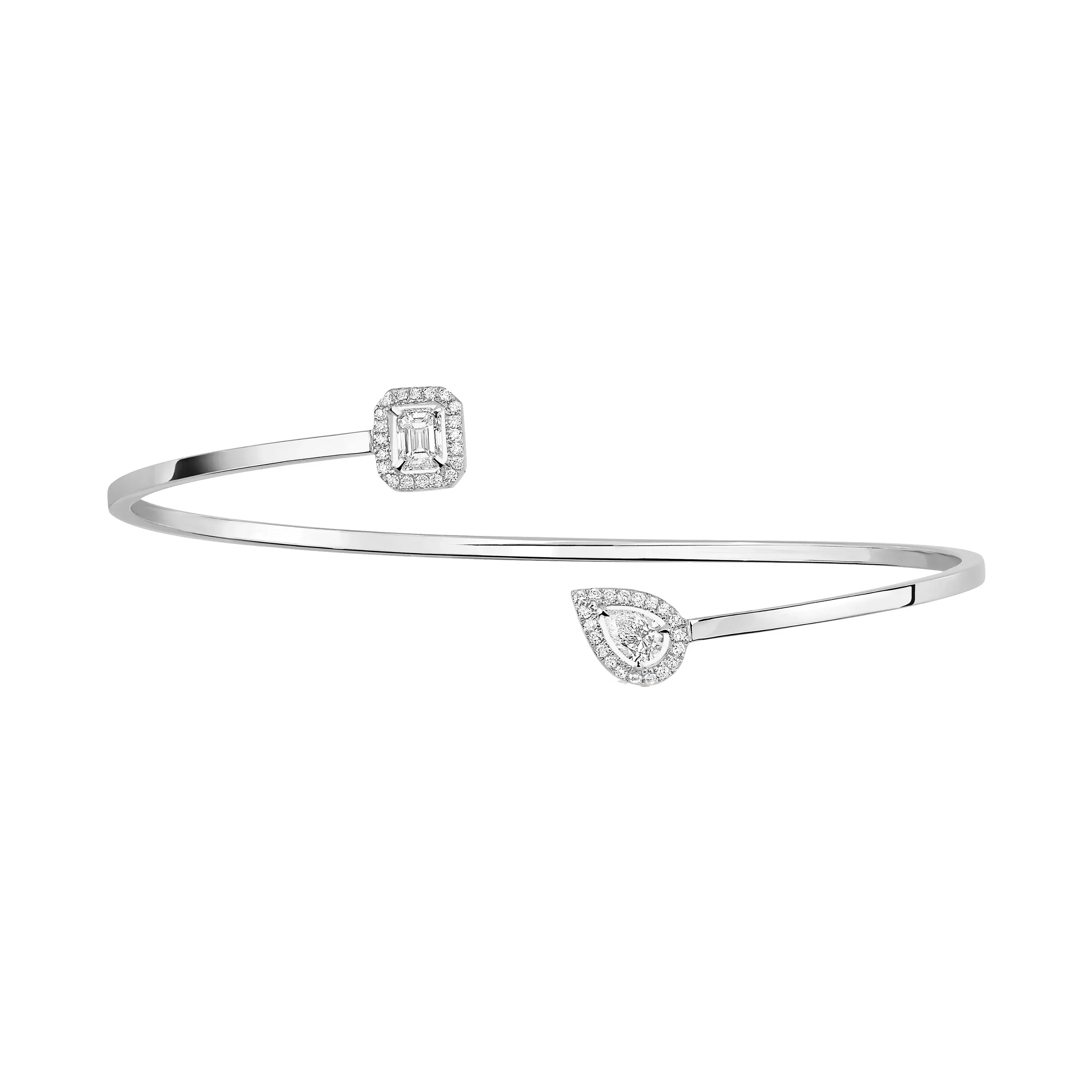 Pulseira My Twin Ouro Branco com Diamantes