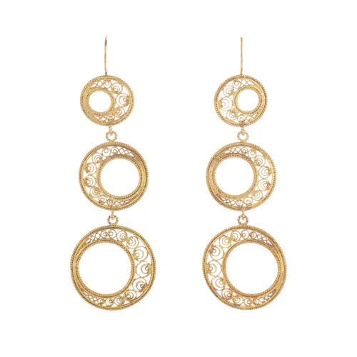 Image Silver Filigree Earrings