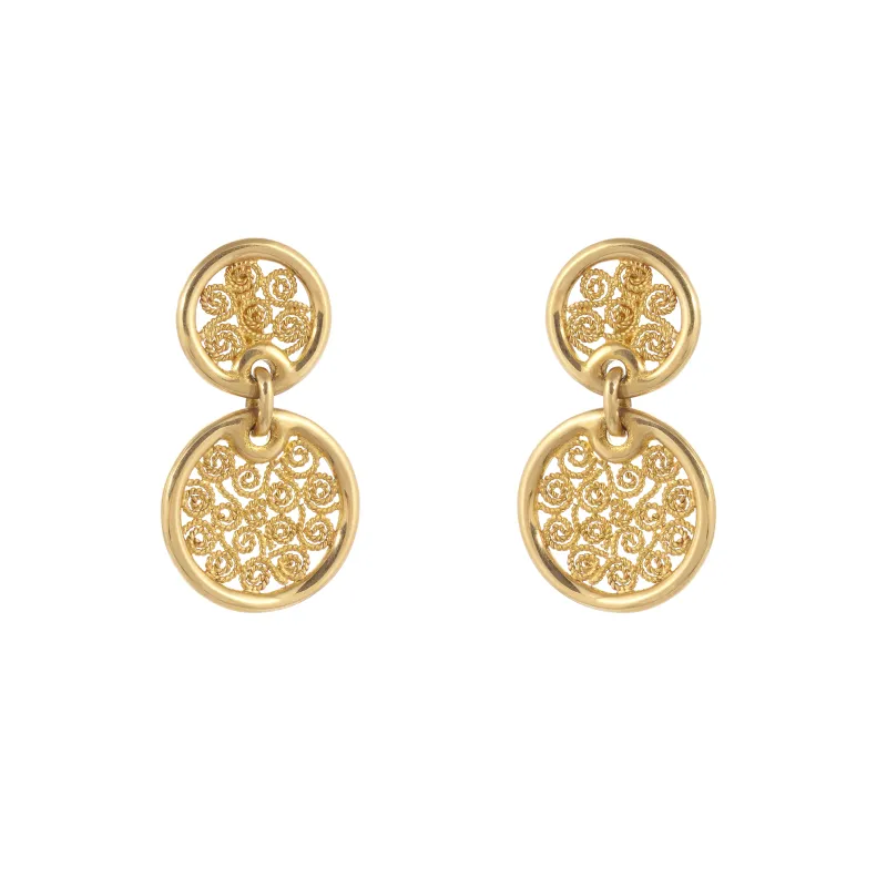 Eleutério Brincos Ouro Amarelo BROA0255