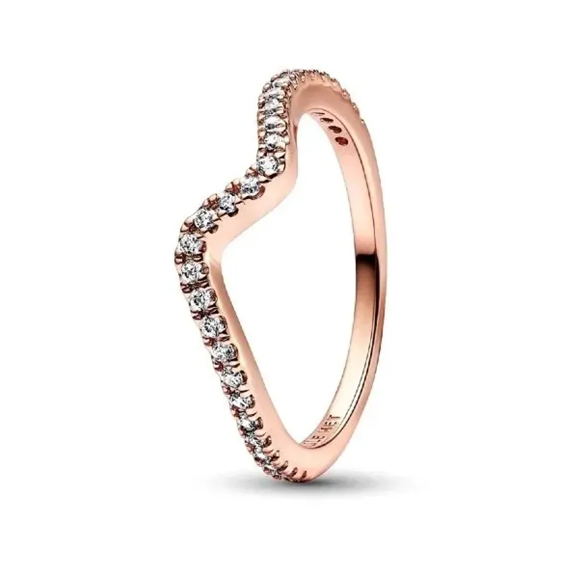 Pandora Anel Sparkling Wave 182539C01-56