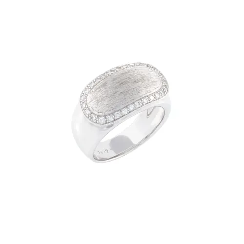 Anel Ouro Branco