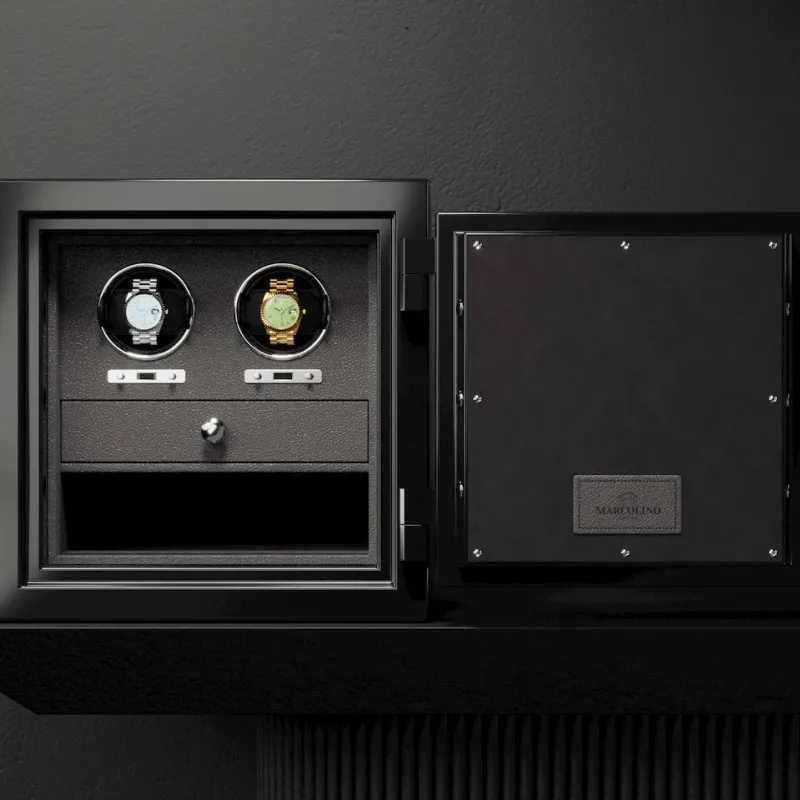 Marcolino Black High-Security Safe with 2 Time Movers CM2P