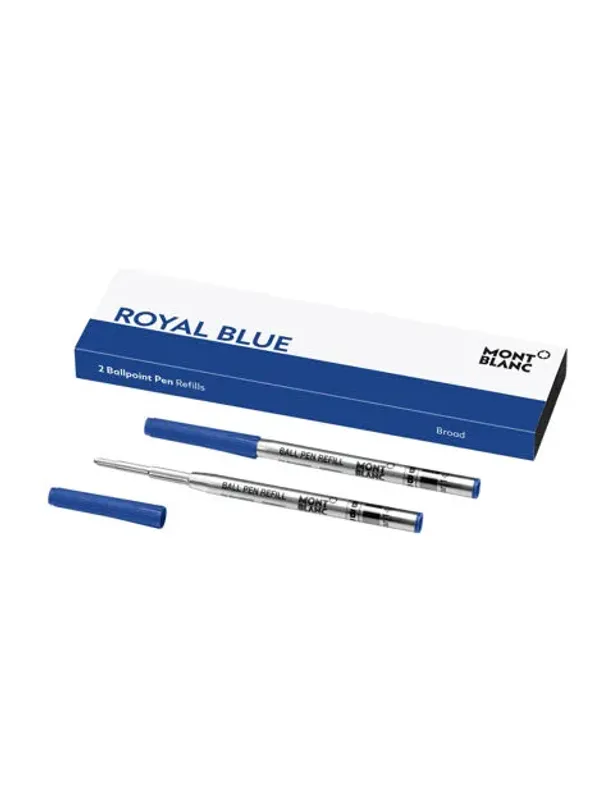 Montblanc 2 Tinteiros Ballpoint Royal Blue (B) 128215
