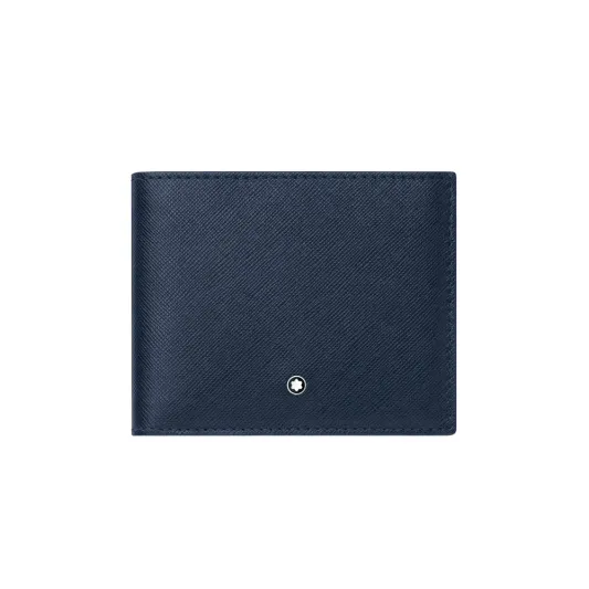 Montblanc Sartorial Wallet 6cc Blue 128585