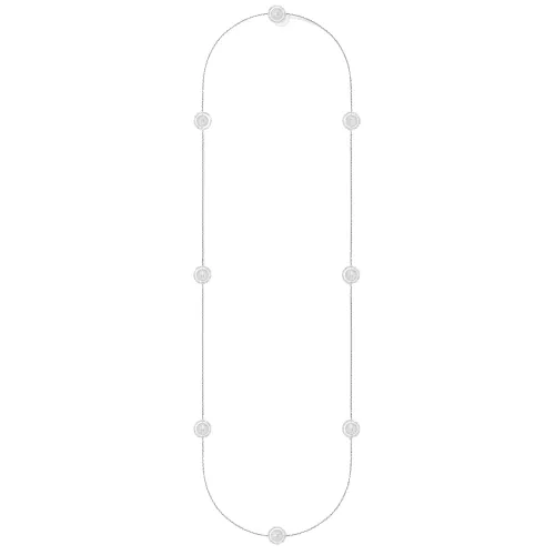 Image Lucky Move Long Diamond Necklace in White Gold