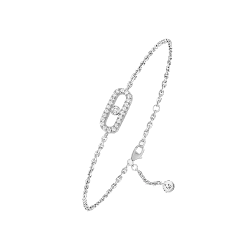 Image Messika Care(s) Diamond Pavé Bracelet in White Gold